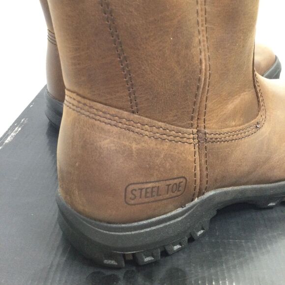 Caterpillar Work Boots Mens 8.5 M Summer Brown Drawbar Pull-On Steel Toe P91155 - Picture 8 of 10